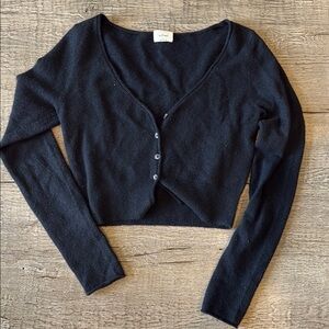 Wilfred button sweater cropped